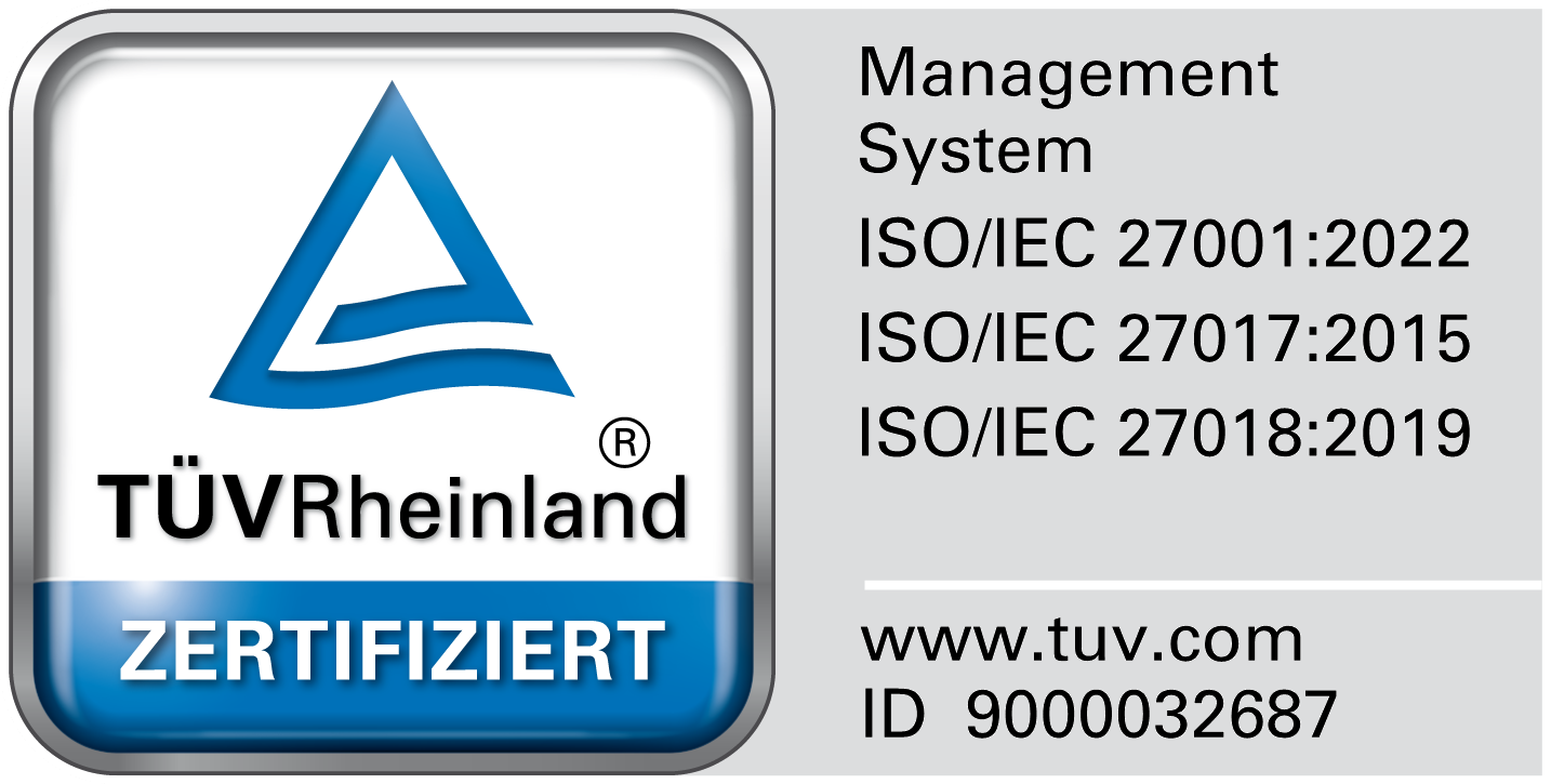 TÜV Rheinland ISO/IEC 27001, 27017, 27018