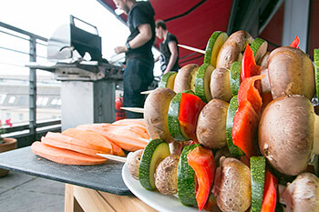 Auch in diesem Jahr wurde die Terrasse ausgiebig für Grillfeiern genutzt