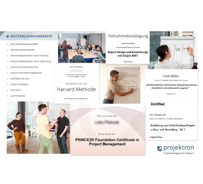 Weiterbildungsangebote bei Projektron Weiterbildungsangebote bei Projektron