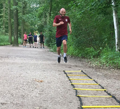 Lauftreff Projektron im Juli 2021 Die Koordinationsleiter im Einsatz beim Projektron-Lauftreff