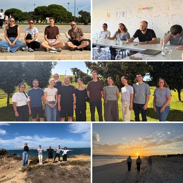 Collage mit Eindrücken vom PRINCE2 Foundation Seminar von Projektron in Peniche, Portugal.