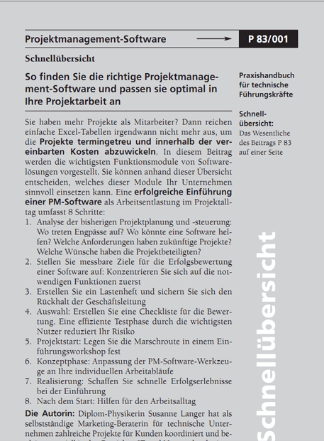 Dezember 2006 - Praxishandbuch für technische Führungskräfte