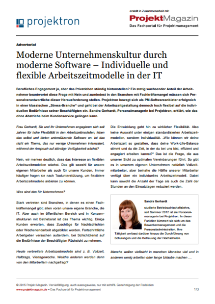 22. April 2015 – Projekt Magazin