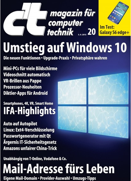 7. September 2015 – c't